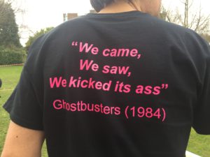 Ghostbusters T-shirt slogan