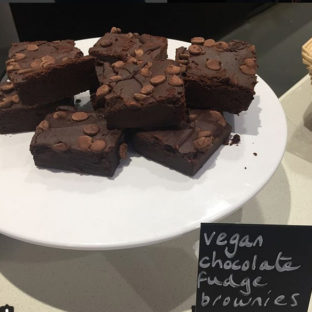 Cafe  vegan chocolate brownies