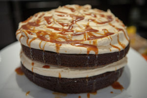 Cafe - ginger cake with toffee icing
