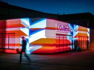 What we do - waves outdoor projection