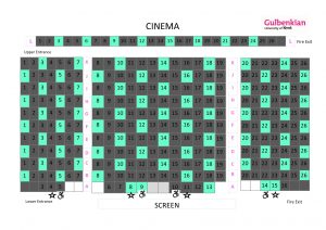 Cinema seating plan Sep 2020_single seats Cap 81