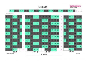 Cinema seating plan Sep 2020_socially distanced cap 115