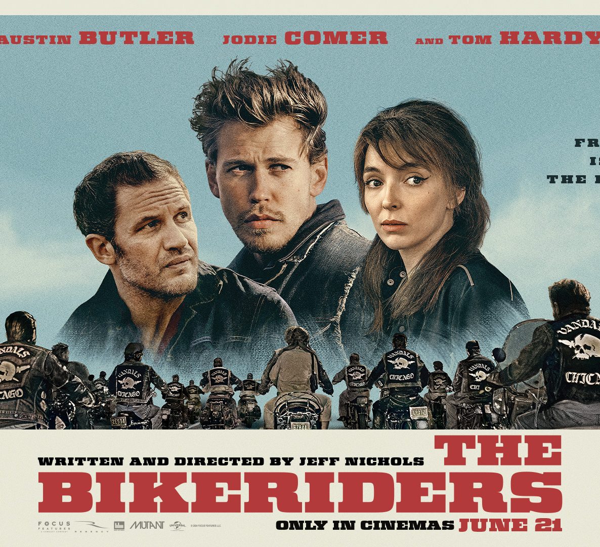 The bikeriders movie poster